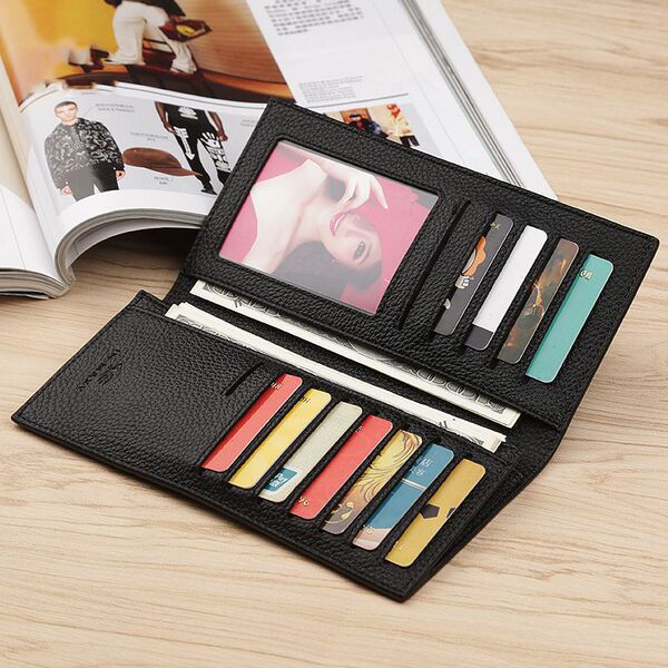 polyurethane long ultra thin wallet