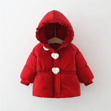 冬季儿童棉服外套韩系中长款小童棉衣冬装加厚女宝宝织里直播外贸