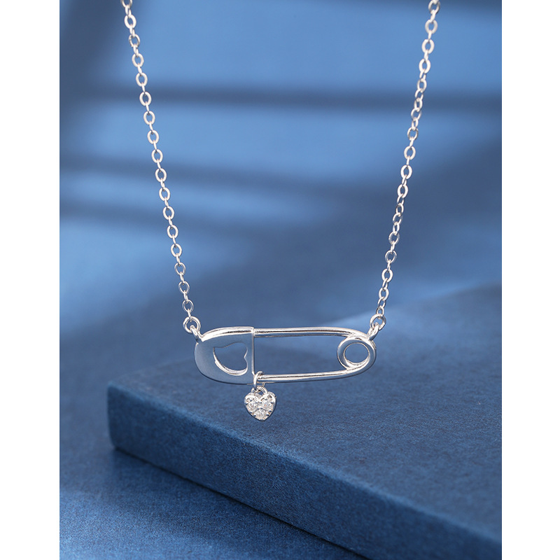 925 plata esterlina collar de zircón en forma de corazón para mujeres redins diseño creativo colgante clavícula joyas transfronterizas