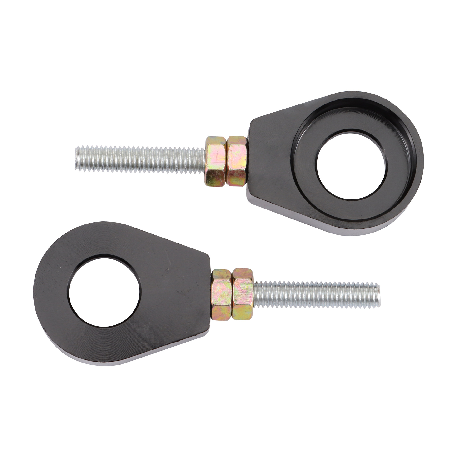 Off-Road Motorcycle Modification 15mm Rear 0kg Chain Tensioner Adjuster Black
