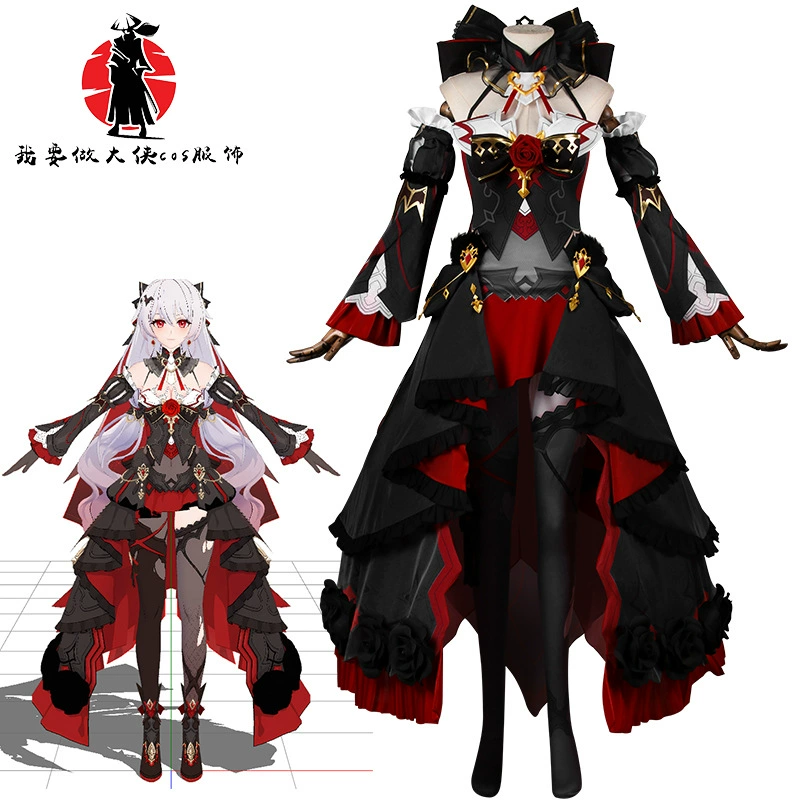 Свернуть 3 Тереза Луна Обет, любовь к сердцу Косплей Костюм женский полный комплект