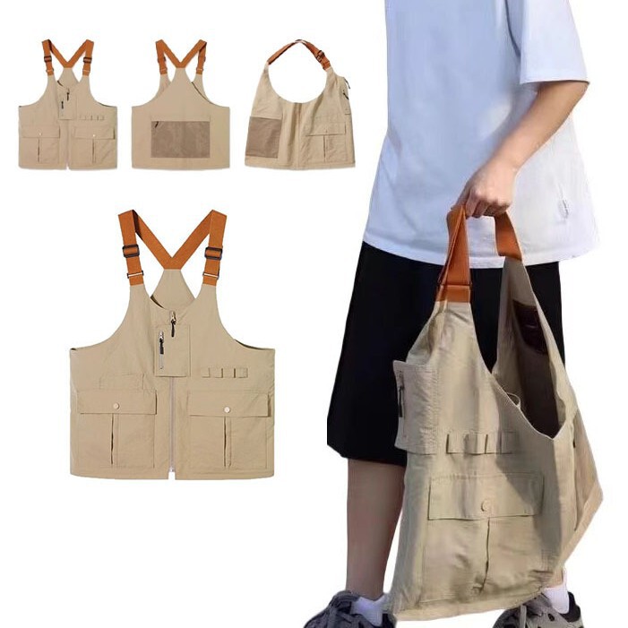 New Outdoor Lightweight Shoulder Crossbody Bag Dual-Purpose Multifunctional Vest Bag Unisex Sports Coach Bag 2025