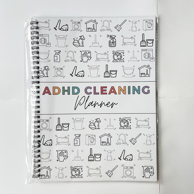 Cross-Border Hot Product Adhd Cleaning Family Cleaning Schedule Annual Cleaning List Planner Ready Stock