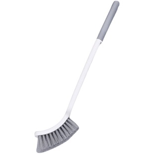 Japanese Style Toilet Brush No Dead Angle Floor Brush Household Soft Wool Long Handle Toilet Brush Bathroom Supplies Wall-mounted Cleaning Brush
