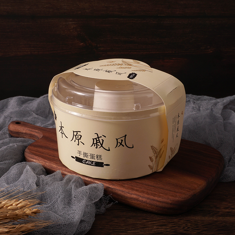 Chifeng molde de taza de pastel hueco 4 pulgadas 6 pulgadas 8 pulgadas chimenea taza de chapa de papel taza de chiffon con tapa al por mayor