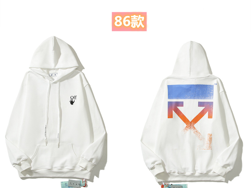 Marca de moda offwhite graffiti religioso pintura al óleo impresión de flecha hombre y mujer suelta OW pareja alta calle hoodie abrigo
