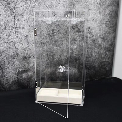 Cross-border new product necklace bracelet desktop storage rack acrylic hanging rack storage box dust-proof necklace display rack