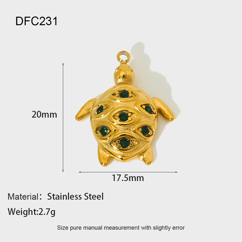 0.03µm-0.05µm Gold Plating Thickness 1 Piece 304 Stainless Steel Letter Rainbow Starfish Pendant