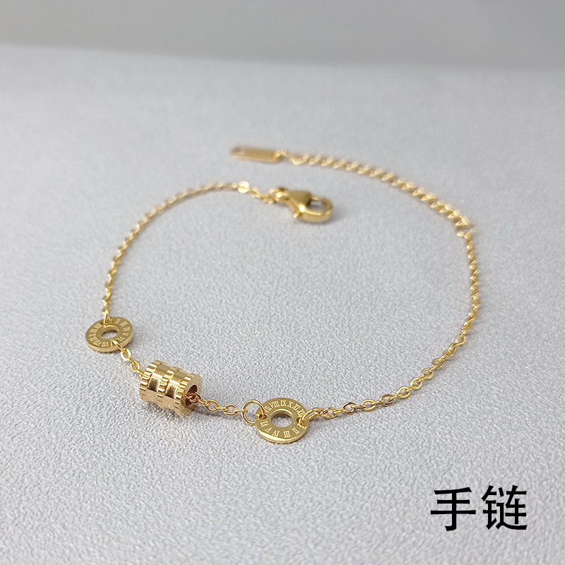 Titanium Steel Bracelet Small Man Waist Temperament Simple Niche Design Girlfriend Personality Fashion Bracelet Female Jewelry Internet Celebrity Student