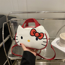 2025春夏新款可爱卡通凯蒂猫日常手拎外出小包时尚斜挎包单肩