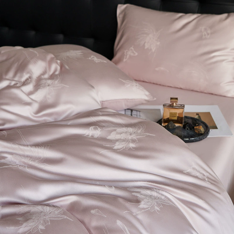 Элитный комплект постельного белья класса А из длинноволокнистого хлопка для мам и младенцев, 3 или 4 предмета, сатиновый жаккард, 100% чистый хлопок, в стиле товаров из супермаркетов.