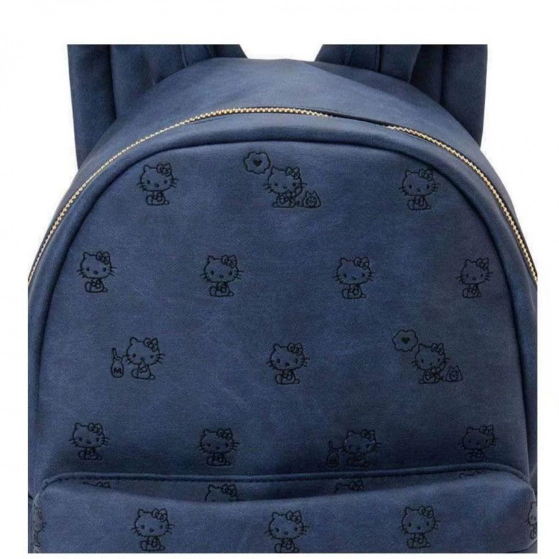 Мини-рюкзак (Hello Kitty) ретро сумка через плечо, под замшу, 13,25×9×18,5 см, 0,405 кг