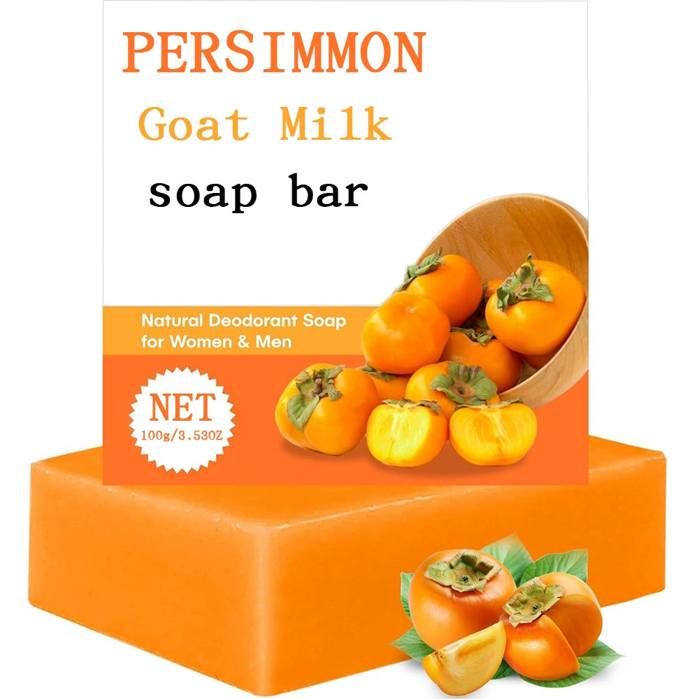 Трансграничная внешняя торговля PERSIMMON SOAP Мыло из хурмы для удаления запаха Мыло ручной работы Мыло для купания Мыло для очистки папайи