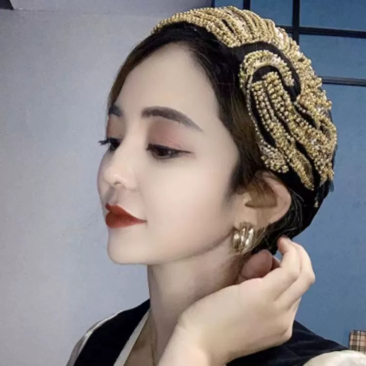 Летняя тонкая шляпа-платок с хвостом феникса для женщин, этнический стиль, тяжелое мастерство, модный платок-тюрбан.