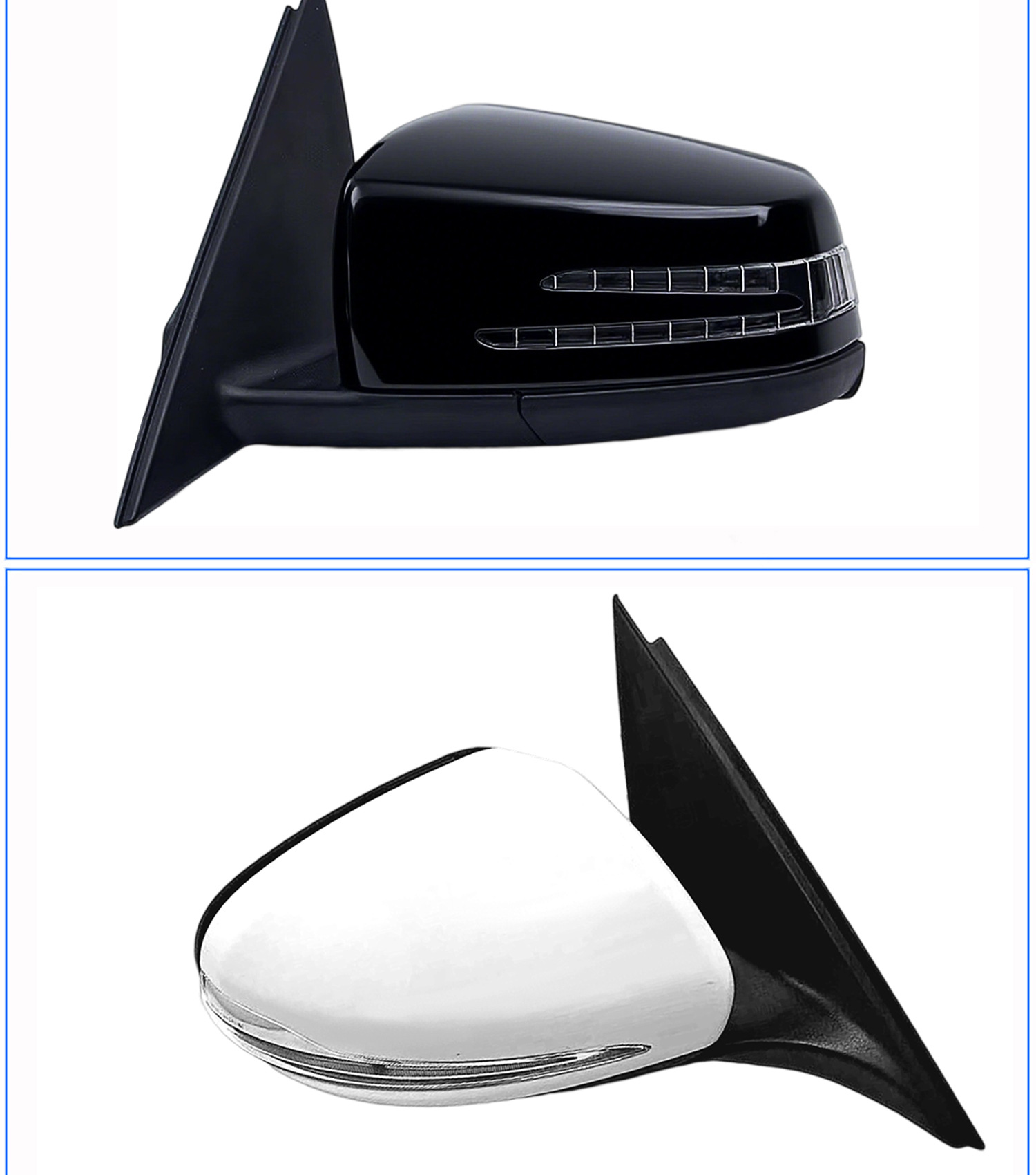 Suitable for Mercedes-Benz C-Class 10-25 Models W204 Reversing Mirror Assembly W205 Reflector Assembly W206 Rearview Mirror Assembly