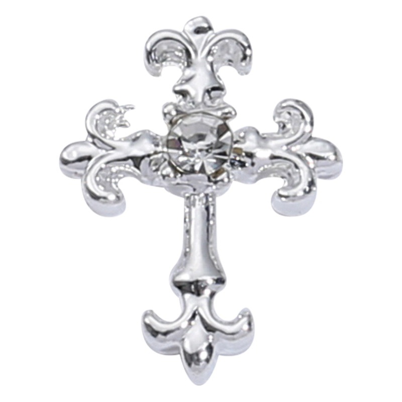 Nueva celebridad en línea flash tridimensional Cruz joyería de uñas de ganchillo taladro de uñas Super Flash aleación decoraciones de uñas