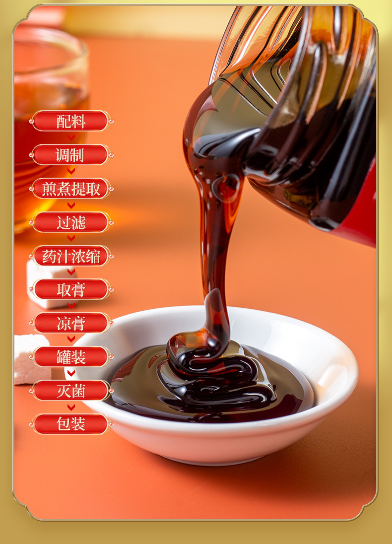 Hawthorn Six-Herb Paste (Shan Zha Liu Wu Gao) — Traditional Herbal Honey Paste, 300g Jar quality and texture