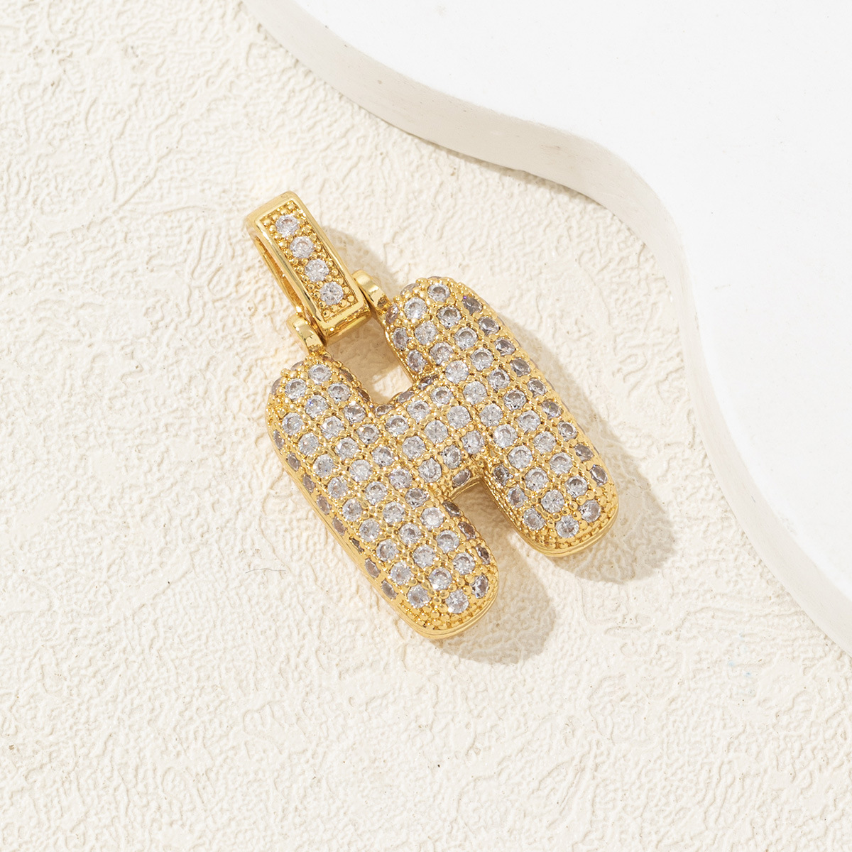 1 Piece Copper Letter Polished Pendant display picture 11