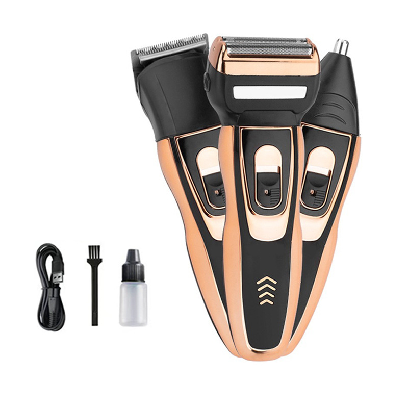 Afeitadora eléctrica súper limpia transfronteriza para hombres afeitadora afeitadora lavada recargable afeitadora de cañón de acero pequeño