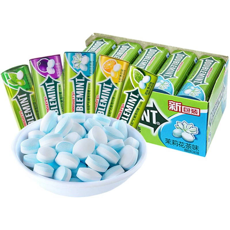 Мятные без сахара с зеленой стрелкой, 35 шт., подарок на День святого Валентина, смешанный вкус, офисные повседневные закуски, супермаркет, оптовая продажа