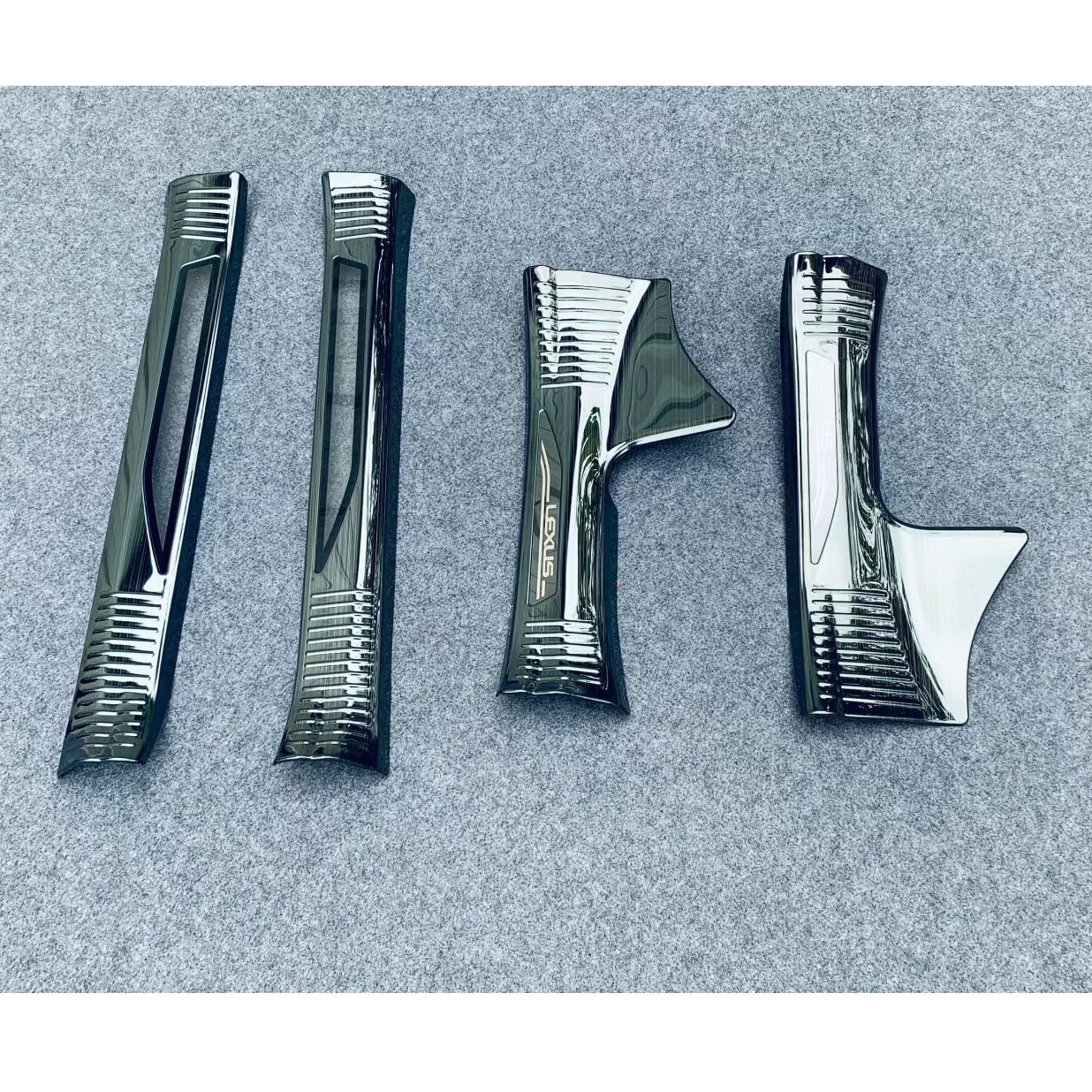 Suitable for 22 Models of Lexus Nx, Interior and Exterior Door Sill Strips, Car Decorative Sequins, Modification Accessories
