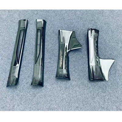 Suitable for 22 Models of Lexus Nx, Interior and Exterior Door Sill Strips, Car Decorative Sequins, Modification Accessories (Other Automotive Exterior Supplies) - internal-sill-bar-lexus-standard-gasoline-version-black-titanium