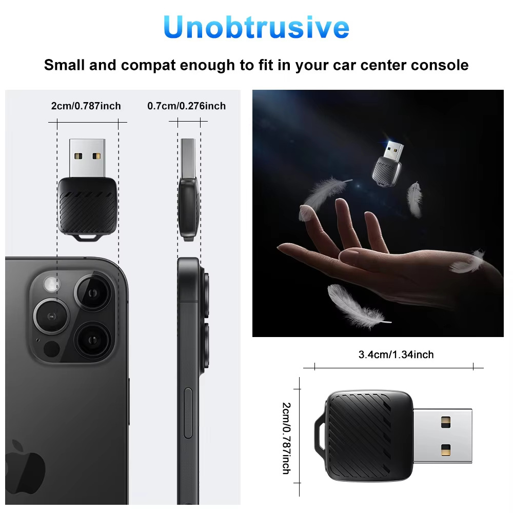 2-in-1 Wireless Carplay Box Android Auto Car Interconnection Adapter