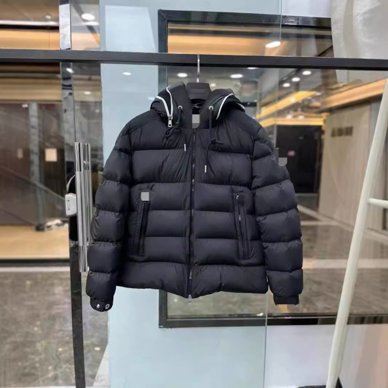 M's 24 New Thickeneded Warm Printed Short down Jacket Loose Casual Jacket