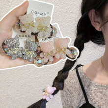 B 63814 Bear diamond kids hair tie С�������ͯ�����羳