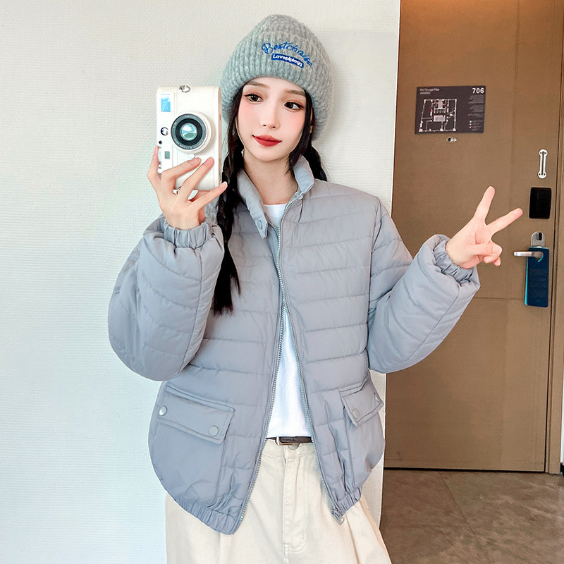 Transfronterizo 2025 invierno nuevo corto versátil ropa de algodón comercio exterior ropa de algodón moda casual chaqueta de algodón exterior chaqueta