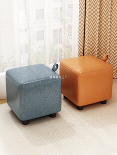 Small Stool Low Stool Household Small Bench Technology Cloth Small Chair Low Living Room Small Stool Solid Pedal Coffee Table Stool