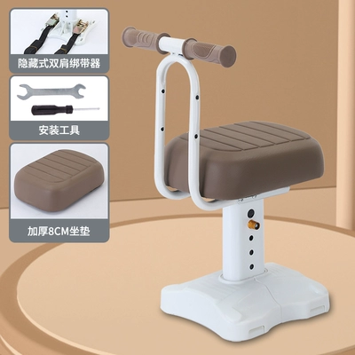 Suitable for Electric Vehicles, Children's Electric car child seat - latex-seat-cushion-brown-single-seat-armrest