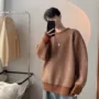 男生青少年条纹宽松毛衣