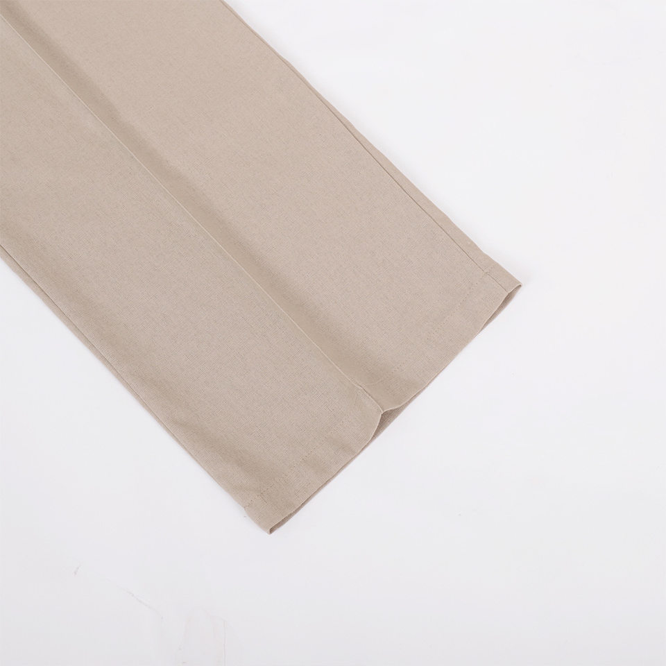 Bộ vest nữ hai mảnh áo vest không tay kèm quần cạp thấp phong cách hiện đại — Kaki, Màu cam, Màu đen chi tiết 15