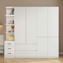 实木衣柜家用卧室小户型大容量落地大衣橱对开门轻奢储物柜收纳柜