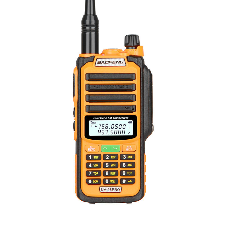 Walkie-talkie Baofeng UV-98PRO, radio de alta potencia, pequeño, portátil, resistente al agua, para exteriores.
