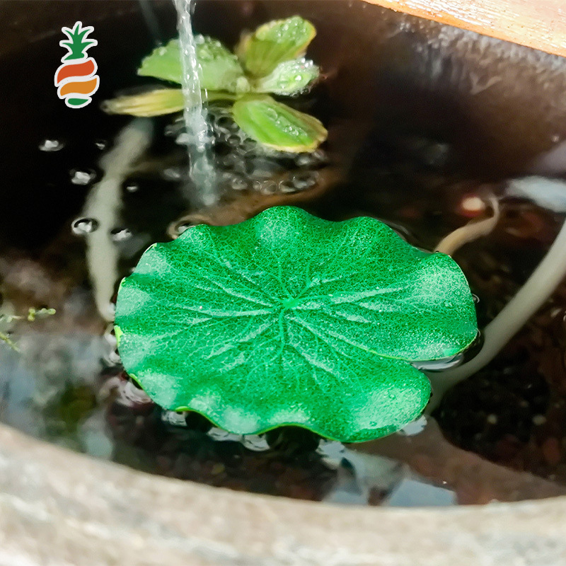 EVA simulación hoja de loto paisaje de piscina hoja de loto falso método antiguo decoración de piscicultura