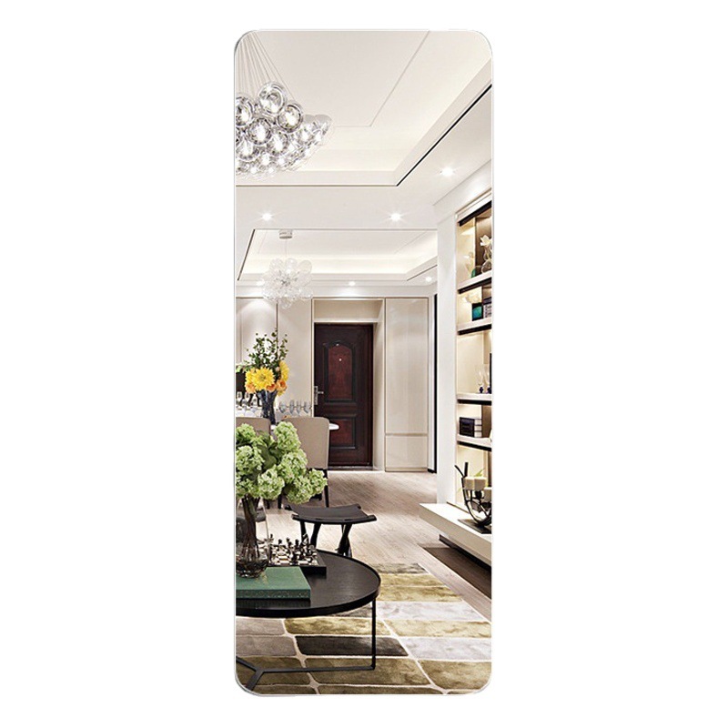 Frameless Dressing Mirror Wall-Mounted Full-Length Mirror Wall-Mounted Fitting Mirror Explosion-Proof Mirror Entry Wall Self-Adhesive Home Mirror