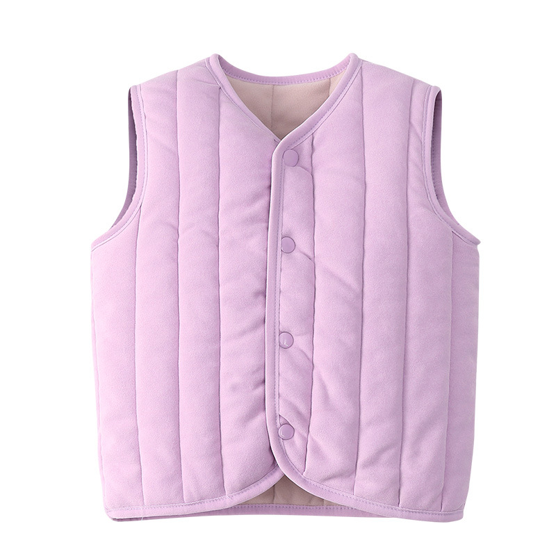 Niños calentados invierno y otoño ropa interior chaleco de algodón para niños y niñas chaleco de hombro para niños de tamaño medio y pequeño chaleco de lana para bebés