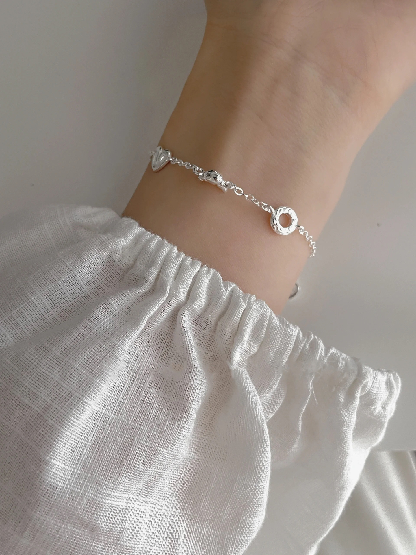 925 Sterling Silver Material 925 Sterling Silver Bracelets Sweet