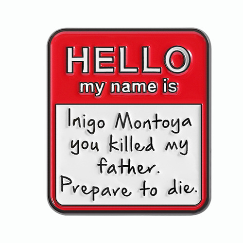 Cross-border brooch cartoon cute geometric animal letter badge minimalist accessory clothing fixing alloy pin