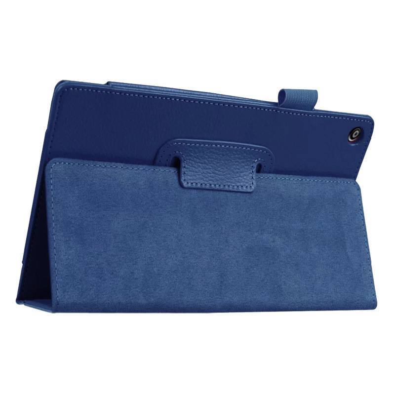 Applicable to 2016 Fire HD 8 tablet protective case Kindle Fire8 litchi pattern bracket leather case