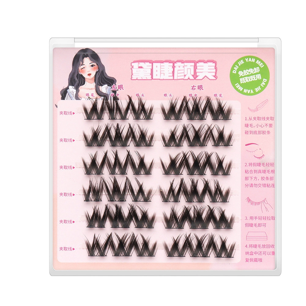 False eyelashes с автономной подсветкой от солнца для принцессы, оптом