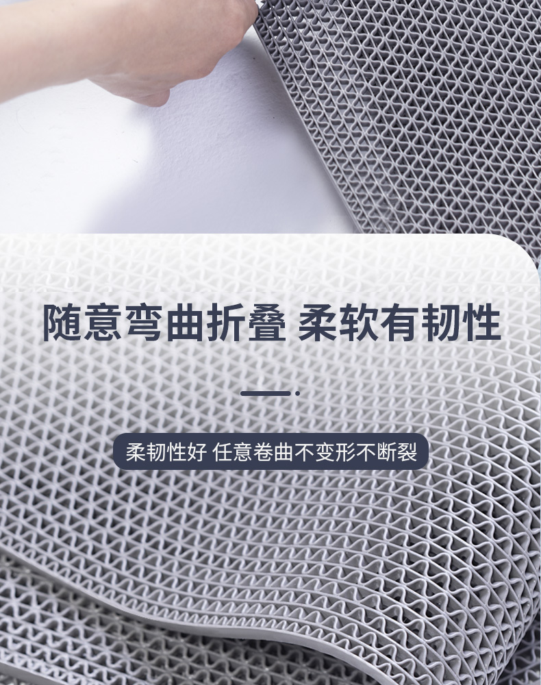 Non-Slip Floor Mats for Toilets, Bathrooms, Kitchens, Waterproof Foot Mats, Door Mats, Pvc Commercial Entrance Anti-Slip Mats