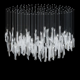 定制酒店大堂售楼部宴会厅吊灯创意螺纹造型别墅复式前台工程灯具