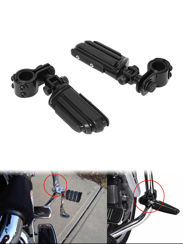 Suitable for Harley Road King Street Glide Modified Aluminum Alloy Footrests Motorcycle Modification Parts