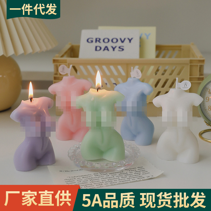 Cuerpo de mujer creativo Regalo de alta gama Escena de fragancia Decoración Decoración Estilo hecho a mano Velas de aromaterapia transfronterizas al por mayor