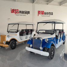 电动复古老爷车4-14座四轮观光车巡逻车景区游览楼盘接待摆渡车