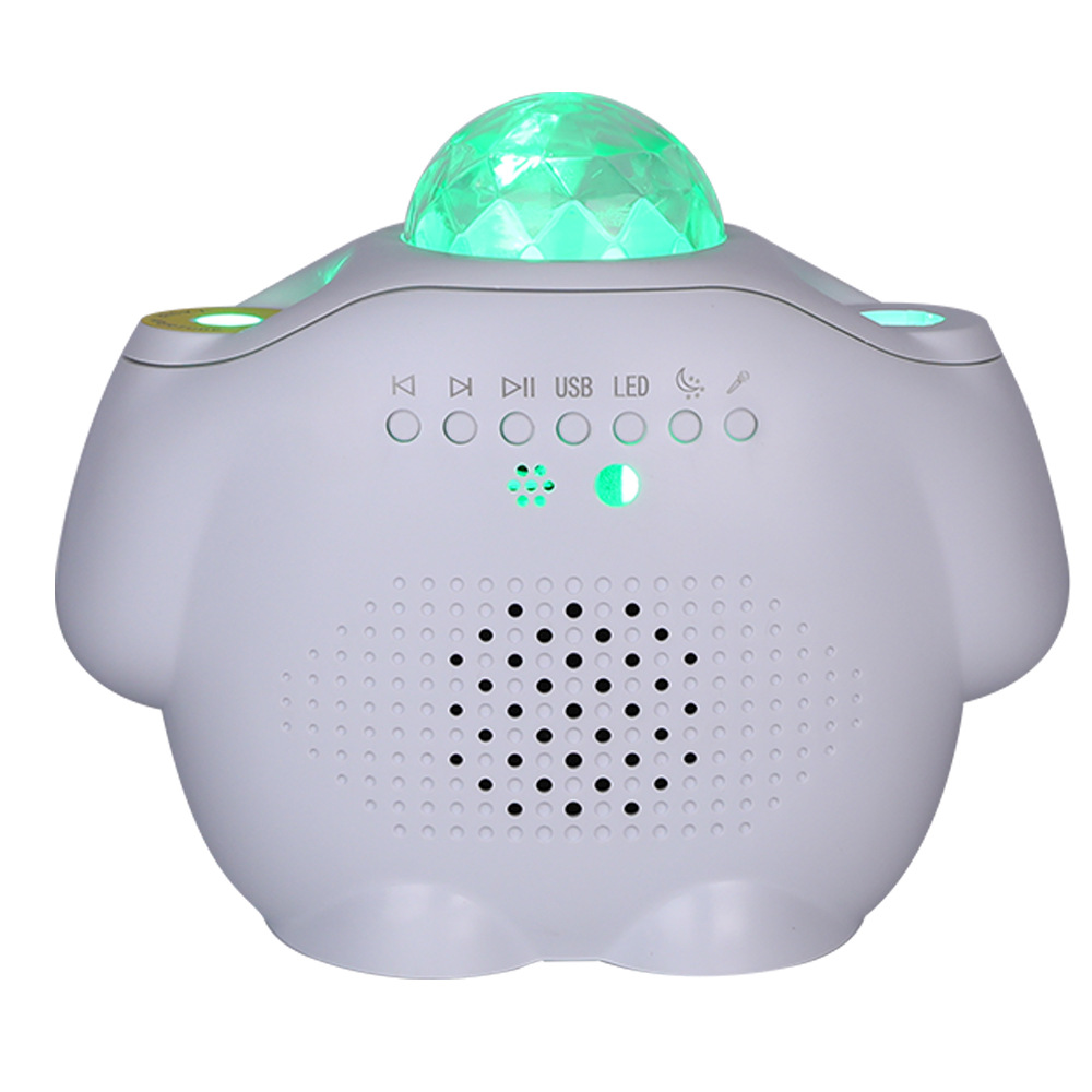 跨境欧美星空投影灯 遥控蓝牙月亮满天星水纹星云氛围灯