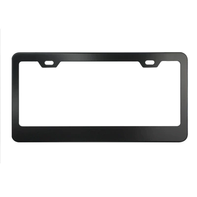 Frame American Modified Car Can Be | License plate holder/license plate holder - square-hole-rounded-stainless-steel-black